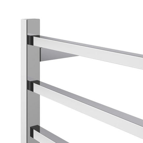Square Electric Heated Towel Rack 6 Bars - Chrome