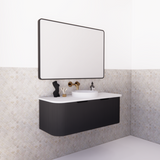 ABS BERGEN Wall Hung Single Bowl Vanity 1200mm (Matte Black)