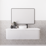 ABS BERGEN Wall Hung Single Bowl Vanity 1500mm (Matte White)