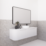 ABS BERGEN Wall Hung Single Bowl Vanity 1500mm (Matte White)
