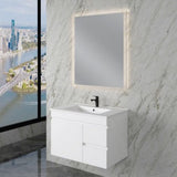 ABS LESS Gloss White Wall Hung Vanity 750mm