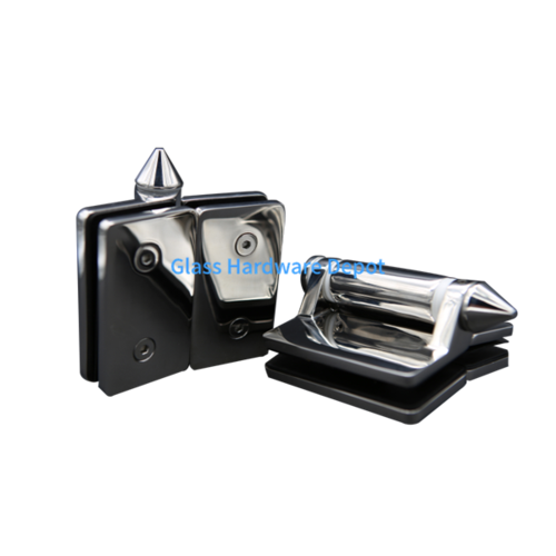 Hinge - 180° Glass to Glass - Heavy Duty Spring