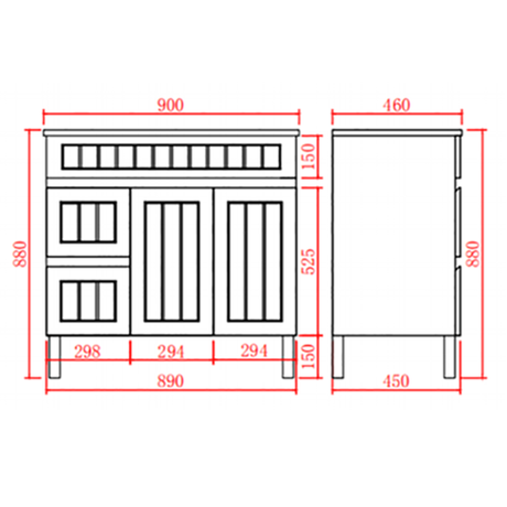 acacia-shaker-floor-pvc-vanity-900mm-right-left-drawer