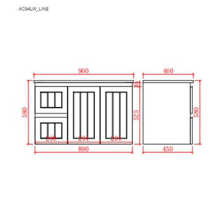 acacia-shaker-wall-hung-pvc-vanity-900mm-right-left-drawer
