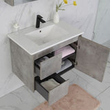 LOLA Wall Hung Vanity Grey (All Size)