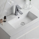MAYA Slim Free Standing Vanity Gloss White 600mm