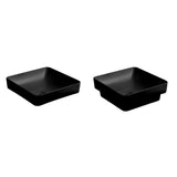 Stella Soft Matt Black Basin (Square: 370x370x140)