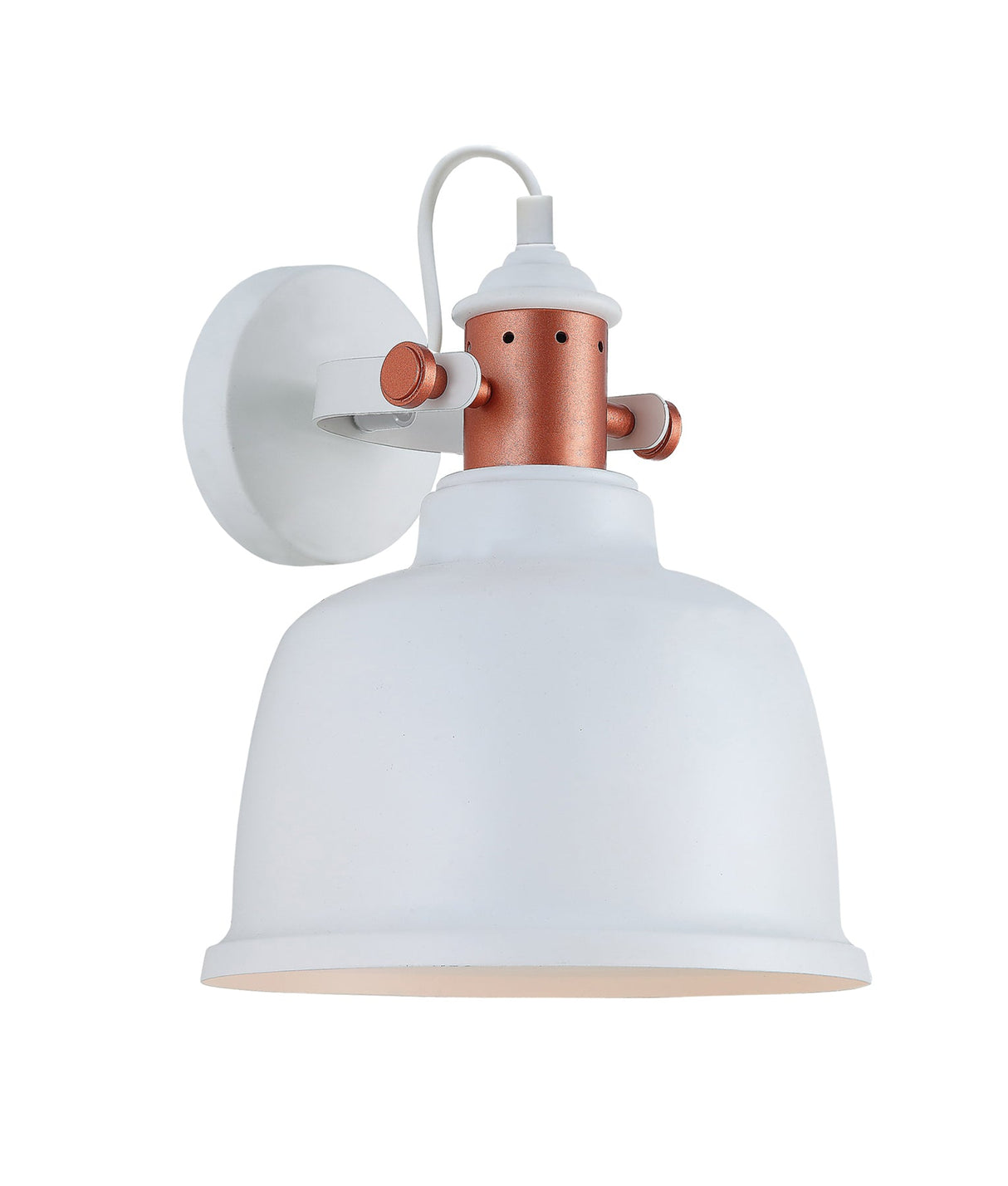 ALTA: Interior Bell Adjustable Bell With Copper Highlights Wall Lights