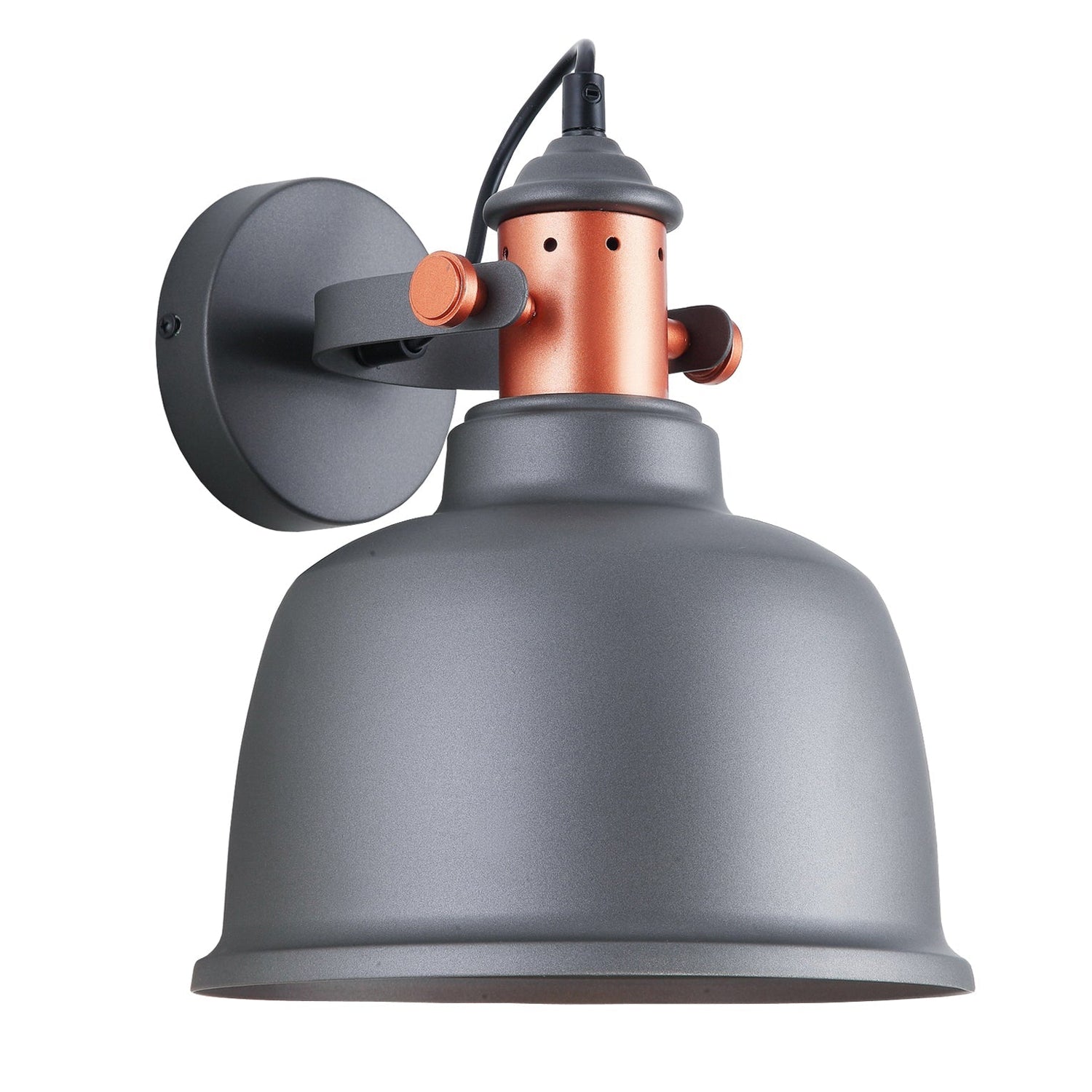 ALTA: Interior Bell Adjustable Bell With Copper Highlights Wall Lights
