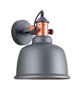 ALTA: Interior Bell Adjustable Bell With Copper Highlights Wall Lights