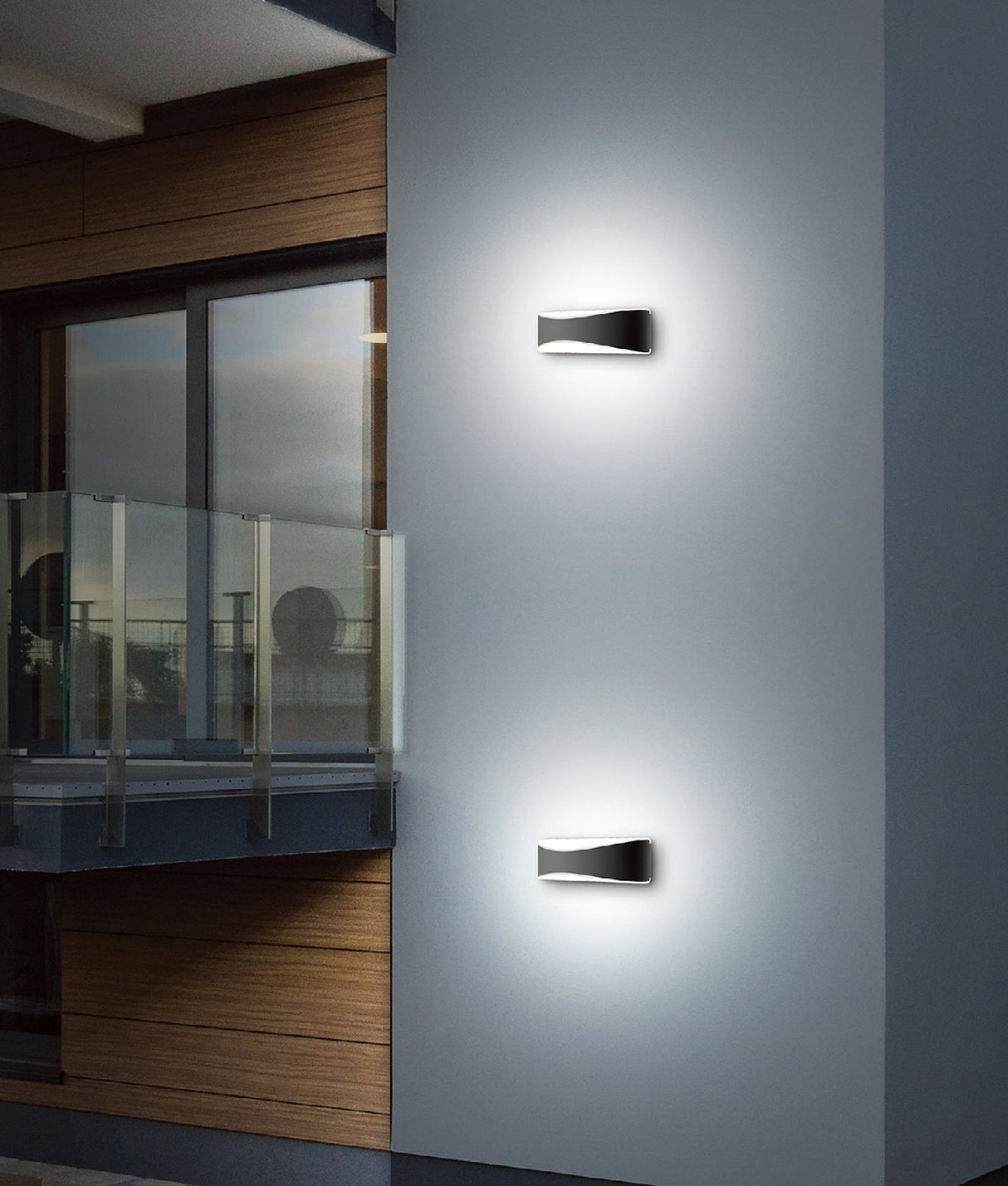 APIS: LED Exterior Surface Mounted  Up/Down Wall Lights IP65