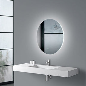 AQUA LED Round Frameless Mirror 600x600mm