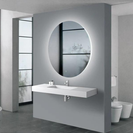 AQUA LED Round Frameless Mirror 750x750mm
