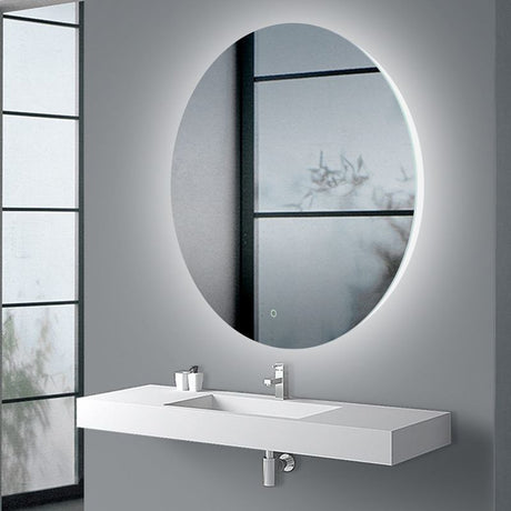 AQUA LED Round Frameless Mirror 900x900mm