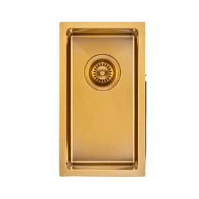 AQU Brushed Brass Kitchen Sink (250x450x215)