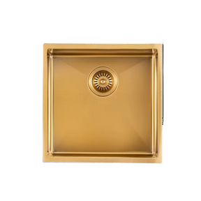 AQU Brushed Brass Kitchen Sink (440x440x205)