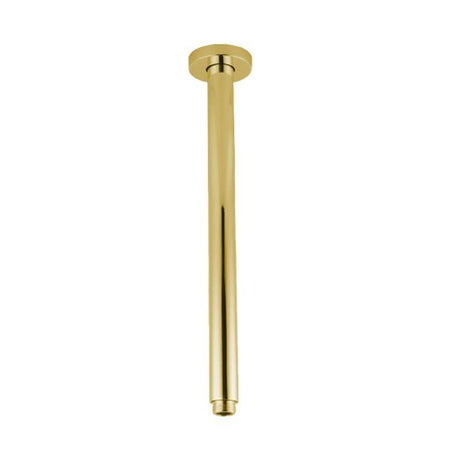 Pentro Round Ceiling Shower Arm 400mm - Brushed Brass