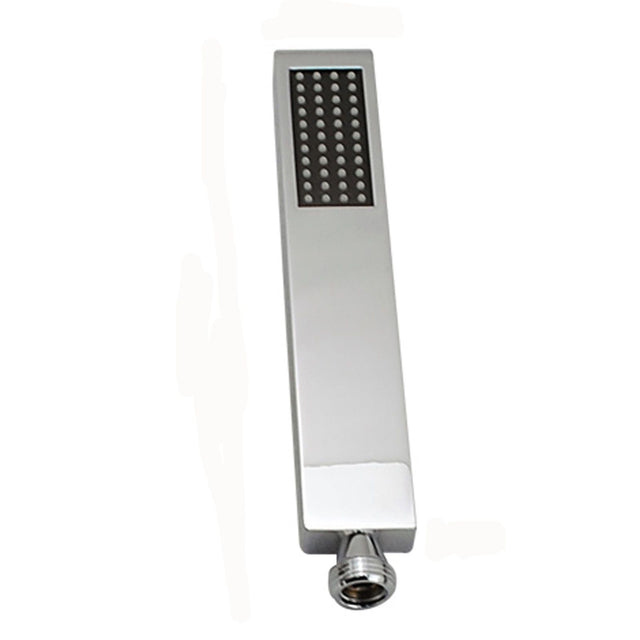 AQU Brass Square Handheld Shower Spray Head - Chrome
