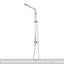 AQU Square Shower Station Without Shower Head And Handheld Shower - Chrome