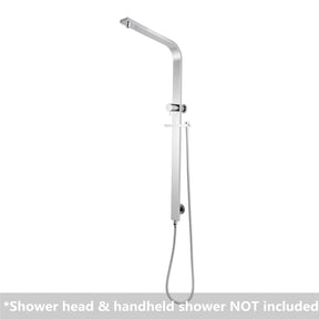 AQU Square Shower Station Without Shower Head And Handheld Shower - Chrome