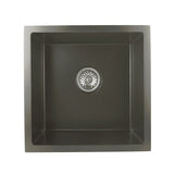 AQU Dark Grey Kitchen Sink (440x440x205)