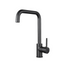AQU Electroplated Brass Swivel Spout Kitchen Mixer Tap - Matte Black
