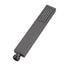AQU Brass Square Handheld Shower Spray Head - Brushed Gun Metal