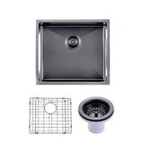 AQU Gunmetal Kitchen Sink Kit (500x440x230)