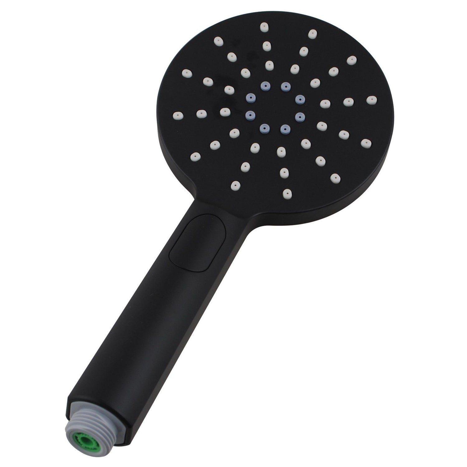 AQU Round ABS 3 Function Handheld Shower - Black