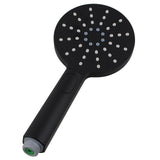 AQU Round ABS 3 Function Handheld Shower - Black