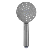 AQU Round ABS 3 Function Handheld Shower - Brushed Nickel