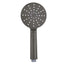 AQU Round ABS 3 Function Handheld Shower - Brushed Gun Metal