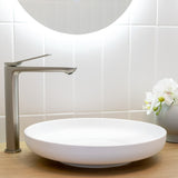 AQU RUSHY Tall Basin Mixer - Brushed Nickel