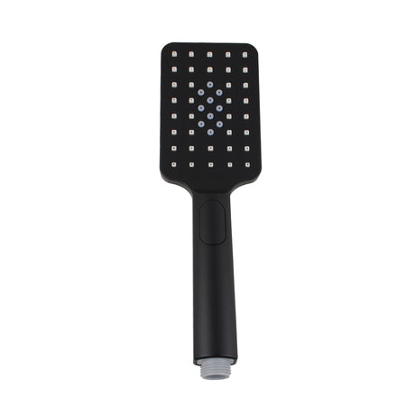 AQU Square 3 Functions Rainfall Handheld Shower Head - Black