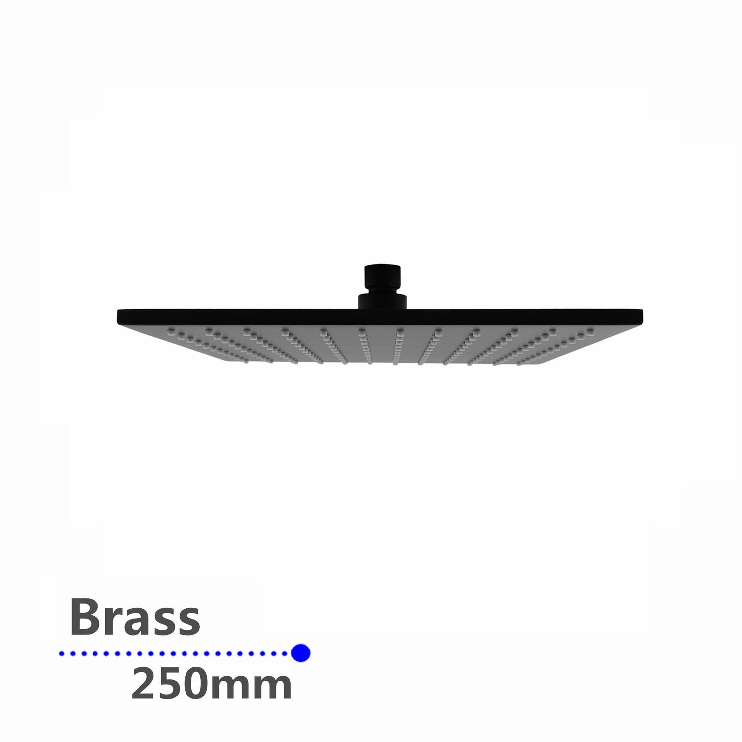 AQU 250mm Shower Head - Black