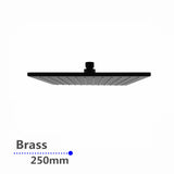 AQU 250mm Shower Head - Black