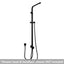 AQU Square Shower Station Without Shower Head And Handheld Shower - Black