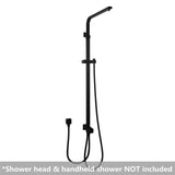 AQU Square Shower Station Without Shower Head And Handheld Shower - Black