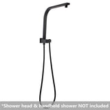 AQU Square Shower Station Without Shower Head And Handheld Shower - Black