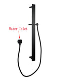 AQU Shower Rail Without Handheld Shower - Black