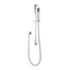 AQU Square Hand Shower Rail Without Handheld Shower - Brushed Nickel