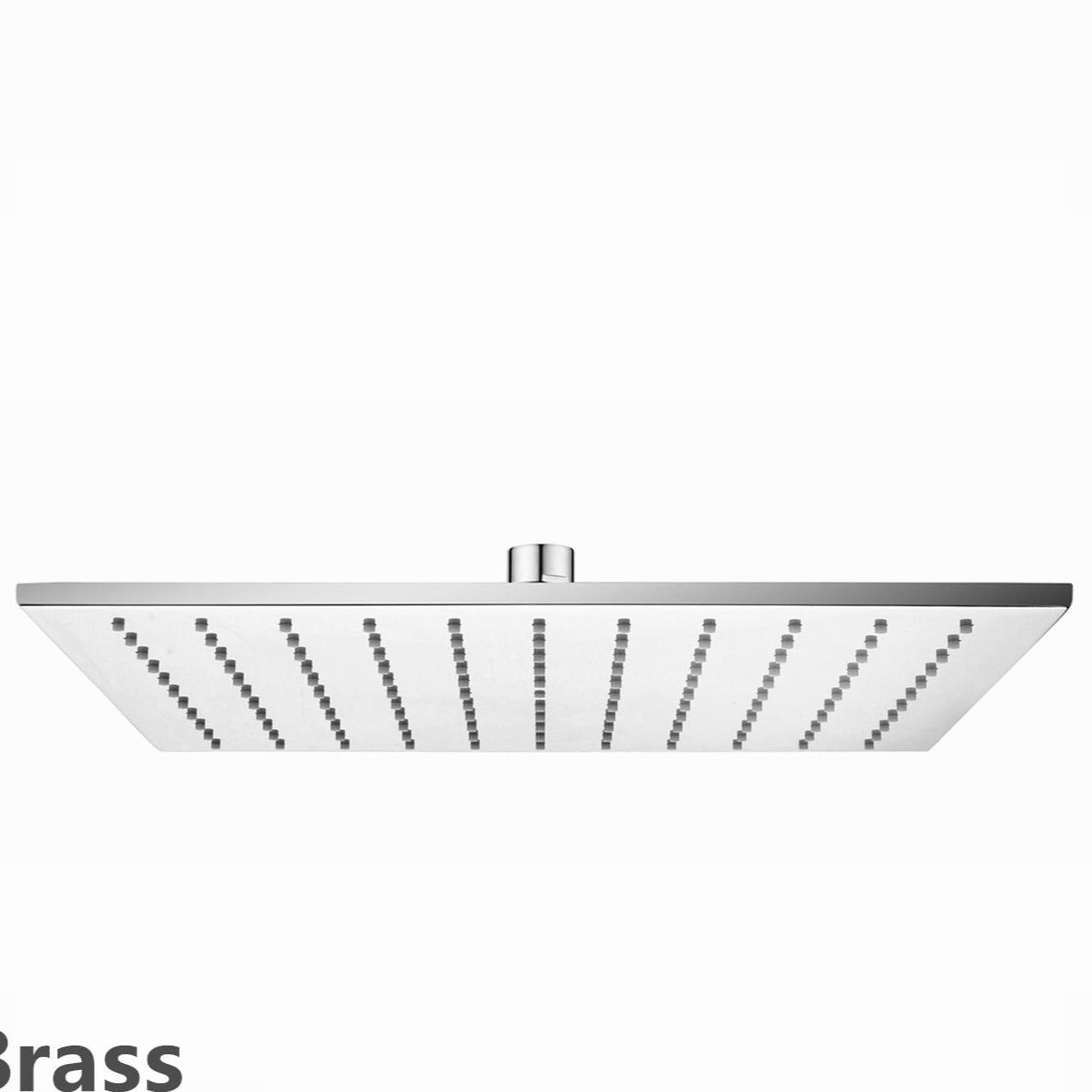 AQU Square Brass Rainfall Shower Head 300mm - Chrome