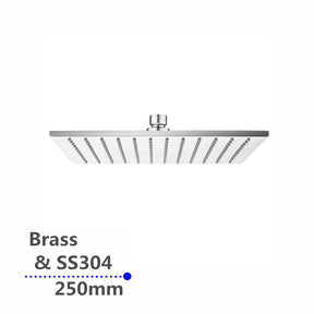 AQU 250mm Shower Head - Chrome