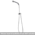 AQU Square Shower Station Without Shower Head And Handheld Shower - Chrome