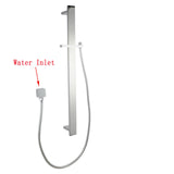 AQU Shower Rail Without Handheld Shower - Chrome