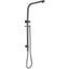 AQU Square Shower Station Without Shower Head And Handheld Shower - Brushed Gun Metal