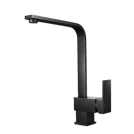 AQU Square Kitchen Mixer (Matte Black)