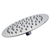 AQU Super Slim Round Rainfall Shower Head 200mm - Chrome