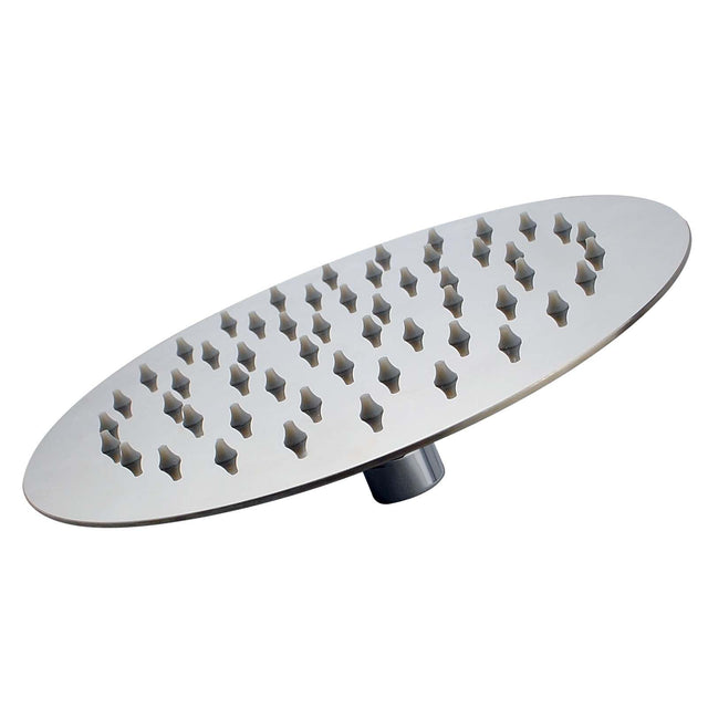 AQU Super Slim Round Rainfall Shower Head 200mm - Chrome