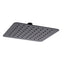 AQU Super Slim Square Rainfall Shower Head 200mm - Black